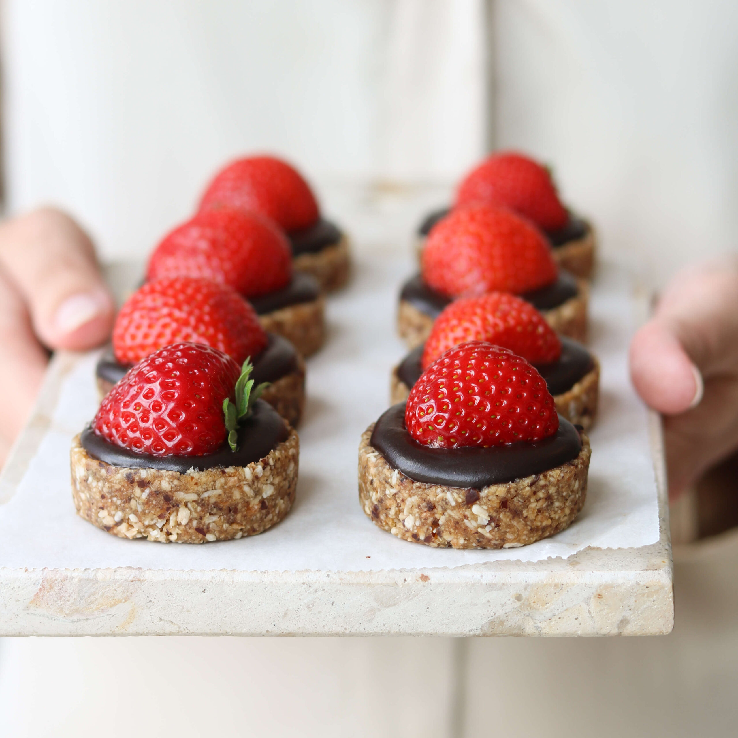 Kokos Jordbær Mazarin Kager - glutenfri og veganske