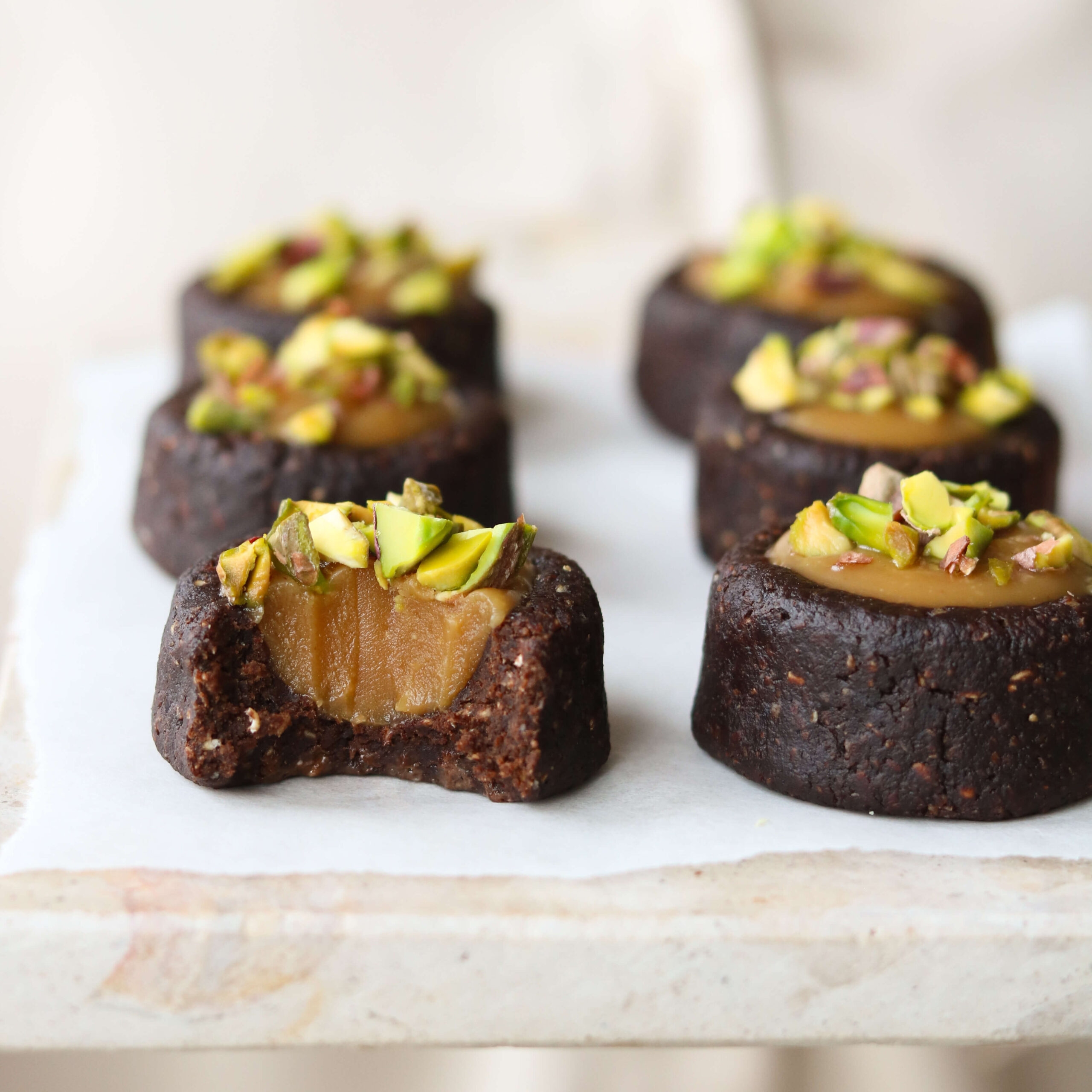 Sunde snacks Brownie cups med karamel