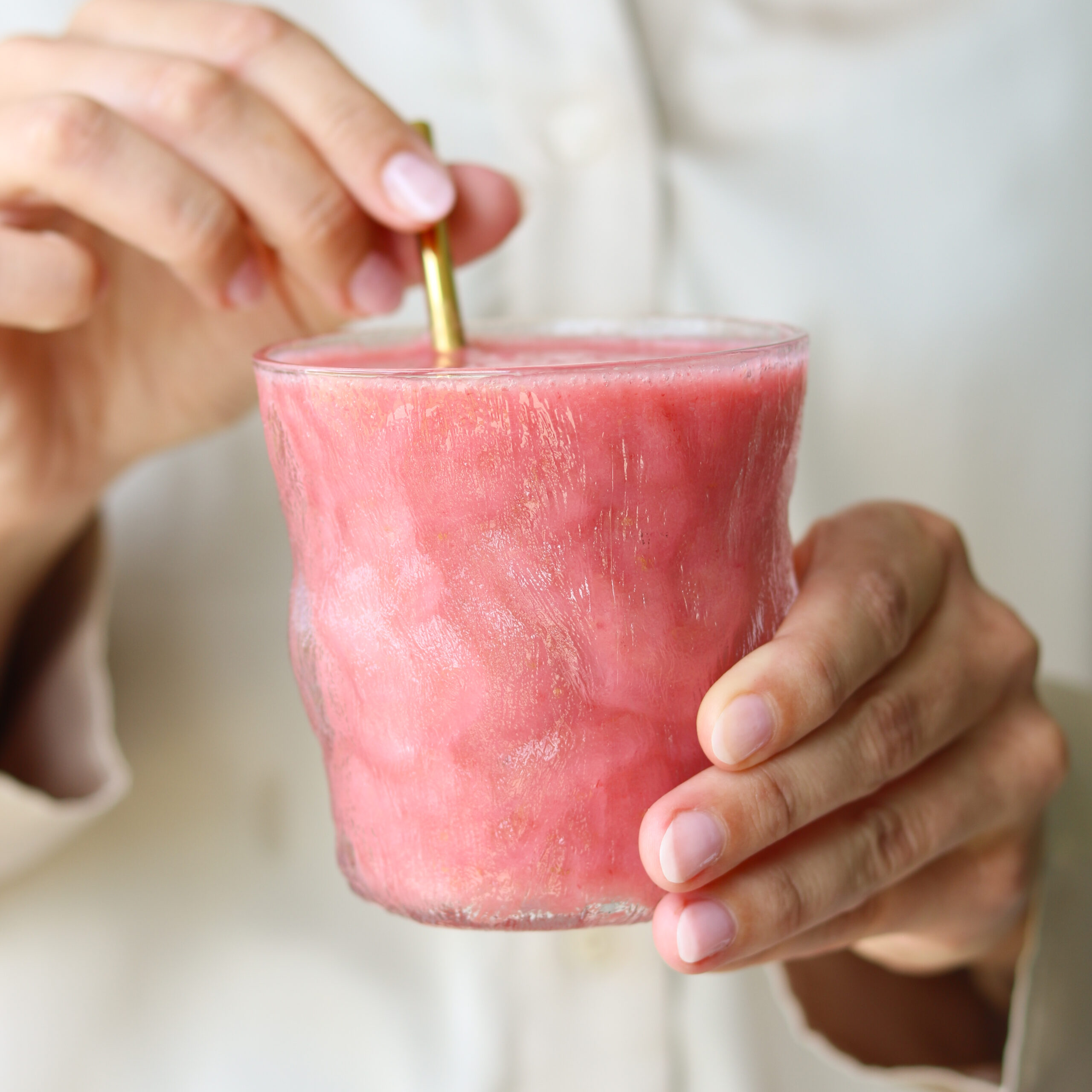 Jordbær smoothie – nem smoothie med jordbær og banan
